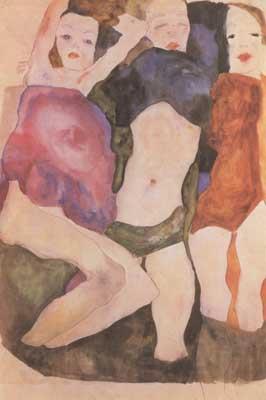 Egon Schiele Three Girls (mk12)